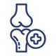 Joint icon with a plus sign, indicating joint health