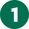 Green circle with the number '1' in white